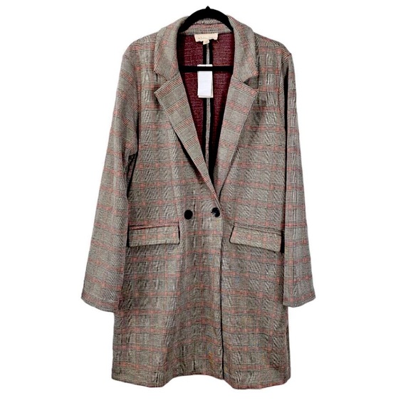 Philosophy Jackets & Blazers - Philosophy Plaid Long Blazer Jacket nwt